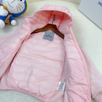 Moncler kids hooded hybrid zip-up jacket — 7