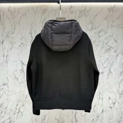 Moncler Padded Waffle-Knit Hoodie — 3