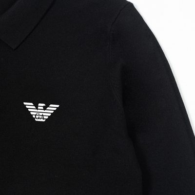 Emporio Armani long-sleeve knit polo sweater — 7