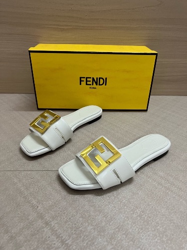 Fendi FFold flat slides — 3