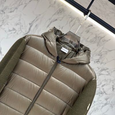 Moncler Logo-Appliquéd Wool-Trimmed Quilted Shell Hooded Down Jacket — 4
