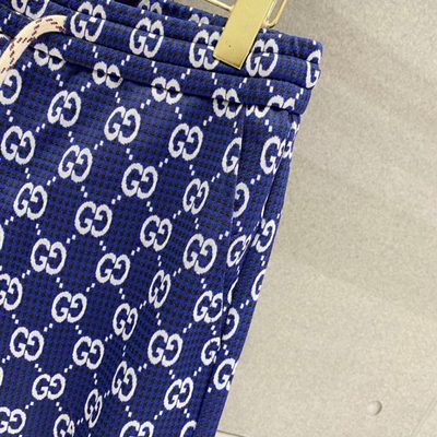 Gucci Navy Blue GG Jacquard shorts — 5