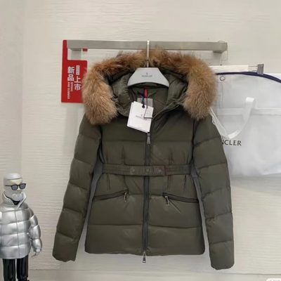 Moncler Boed Hooded Shearling-Trimmed Short Down Jacket — 10