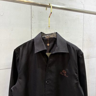 Loro Piana black long-sleeved shirt — 3