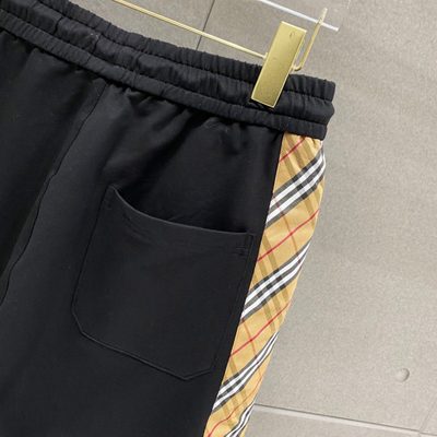 Burberry Check Trim Cotton Shorts — 9