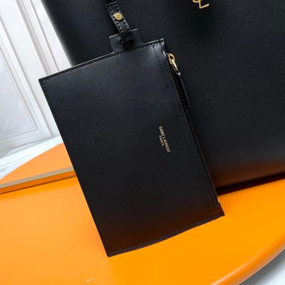 Saint Laurent North/South leather tote — 7