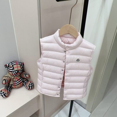 Moncler Enfant Girls Pink Liane Down Padded Gilet — 6