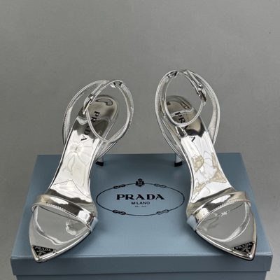 Prada 80mm ankle-strap leather sandals — 4