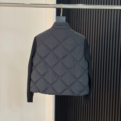 Moncler Diamond Quilted Padded Wool Cardigan — 4