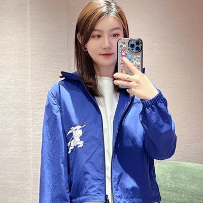 Burberry Cropped Nylon Hooded Jacket — 6