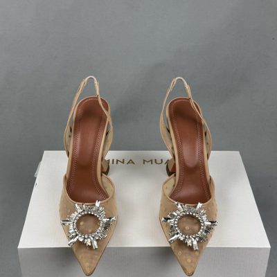 Amina Muaddi Begum slingback pumps — 3