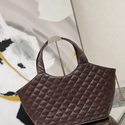 Saint Laurent Icare Medium Quilted Leather Tote — 7