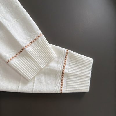 Burberry long-sleeve knit polo sweater — 4