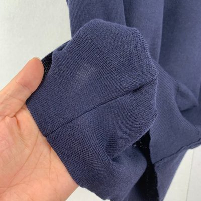 Burberry navy cashmere polo shirt — 9