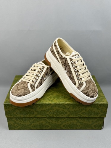 Gucci GG monogram lace-up trainers — 4