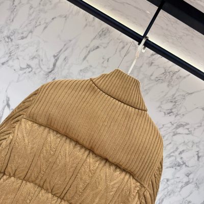 Moncler cable-knit down jacket — 9