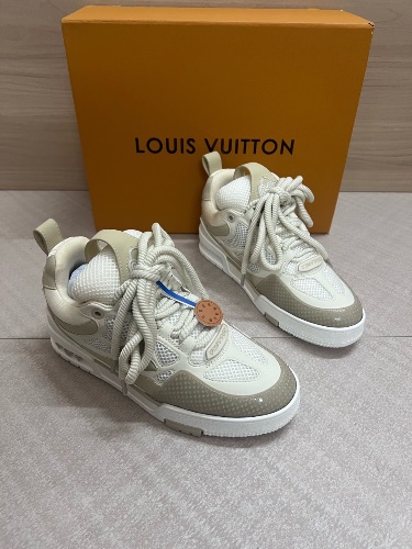 Louis Vuitton LV Skate Sneakers in the Beige White colorway — 4