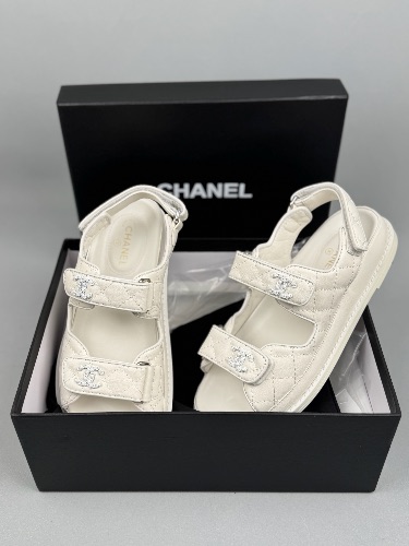 Chanel "Dad Sandals" in quilted leather