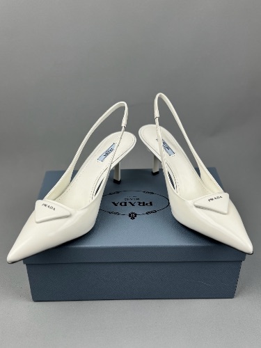 Prada leather slingback pumps — 4
