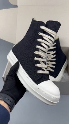 Rick Owens DRKSHDW denim high-top sneakers — 5