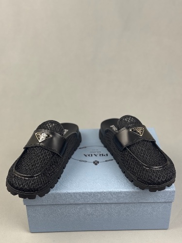 Prada Mesh Fabric Mules — 4