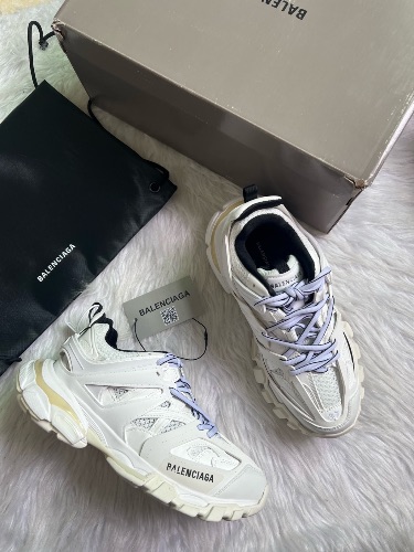 Balenciaga Wmns Track Sneakers in White Lilac