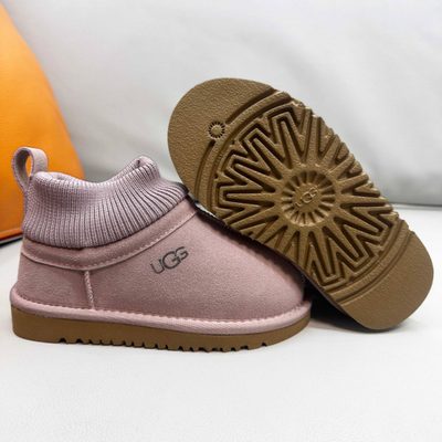 UGG Kids' Stretch-Cuff Suede Snug Boots — 4