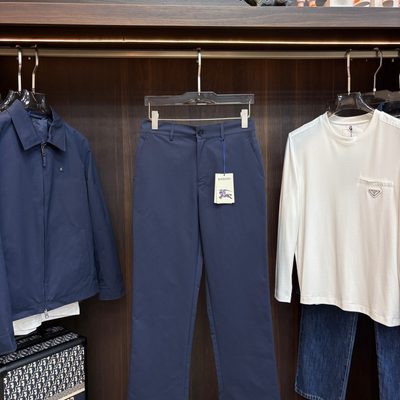 Burberry Hodson Reversible Jacket paired with matching trousers — 4