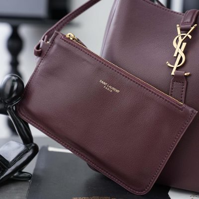 Saint Laurent Le 5 à 7 leather shoulder bag — 9