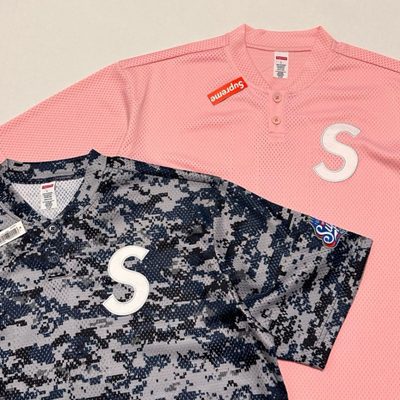 Supreme S Logo Baseball Henley — 8