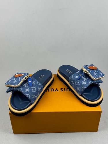 Louis Vuitton Pool Pillow mules in Monogram denim — 4