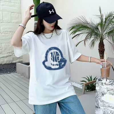 Moncler Sketch Embroidered Logo Cotton T-shirts — 10