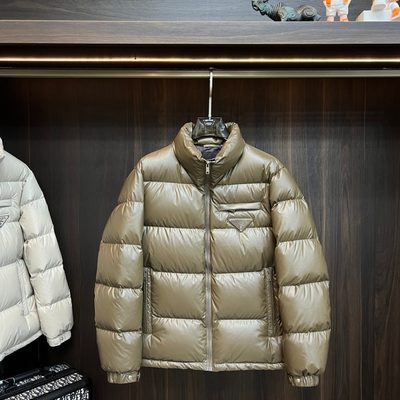 Prada shiny nylon puffer jacket