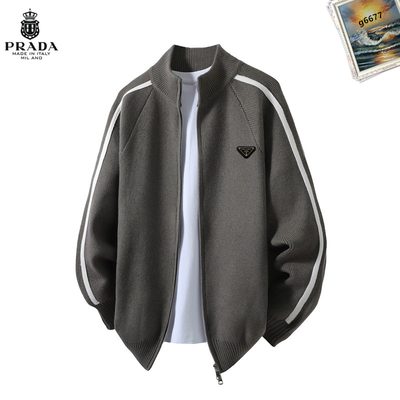 Prada knitted zip-up cardigan — 3