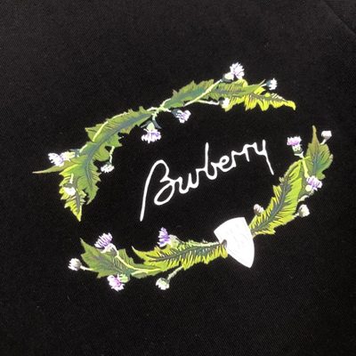 Burberry Thistle Logo Cotton T-Shirt — 6