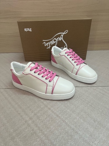 Christian Louboutin Fun Vieira white leather sneakers — 4
