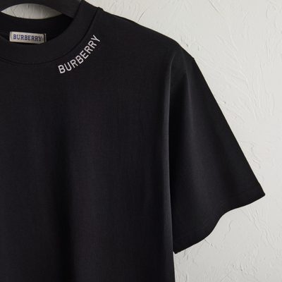 Burberry black cotton crew-neck T-shirt — 3