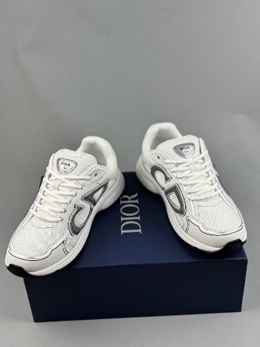 Dior B30 sneakers in white technical mesh and fabric — 4