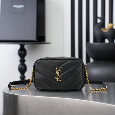 Saint Laurent Loulou chevron-quilted leather camera bag — 5