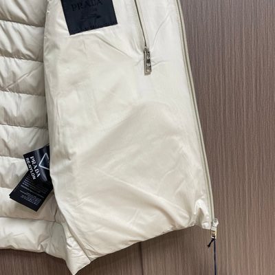 Prada Enamel-Logo Padded Gilet — 9