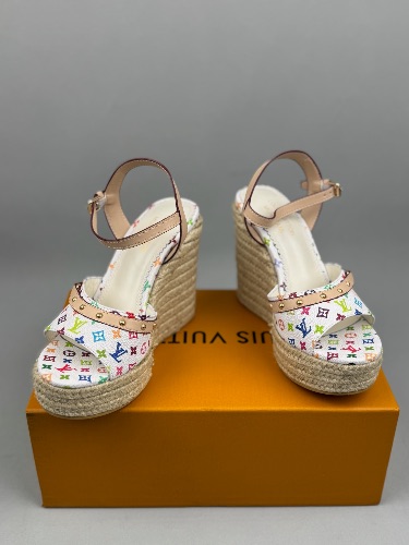 Louis Vuitton × Takashi Murakami Helios Wedge Sandals — 4