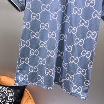 Gucci GG jacquard cotton knit polo shirt — 9