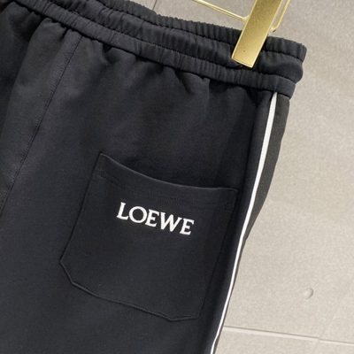 Loewe Men's Black Anagram Shorts — 9