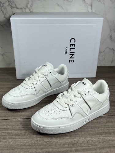 Celine CT-04 Low Top Sneakers in optic white calfskin — 3