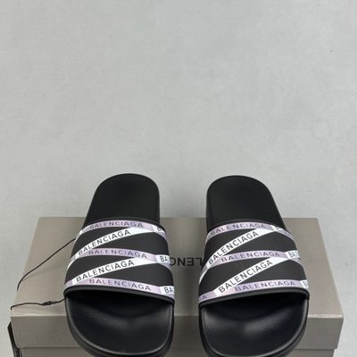 Balenciaga Pool Slides in black — 3