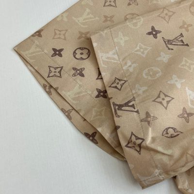Louis Vuitton beige Monogram short-sleeved shirt — 8