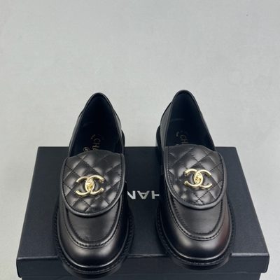 Chanel quilted lambskin loafers — 3