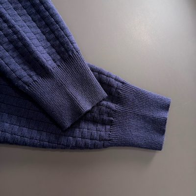 long-sleeve knit polo sweater — 3