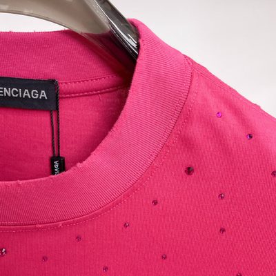 Balenciaga rhinestone-embellished white crewneck T-shirt — 5