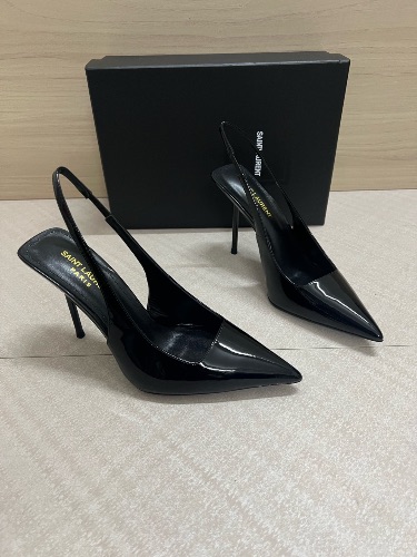 Saint Laurent patent leather slingback pumps — 4